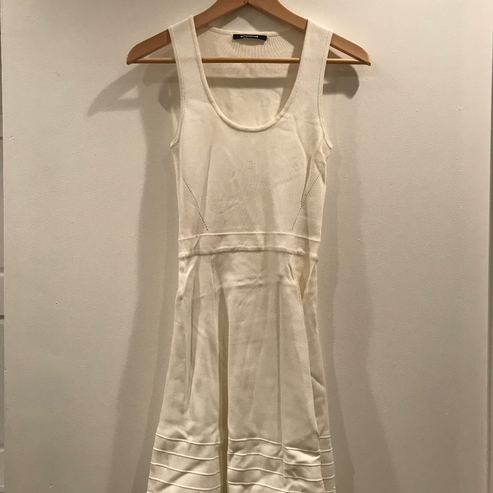 White Knit Day Dress
